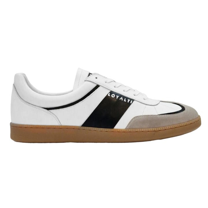 Loyalti Men's White Kalle Low-Top Trainers in Size 11, Sports Direct
