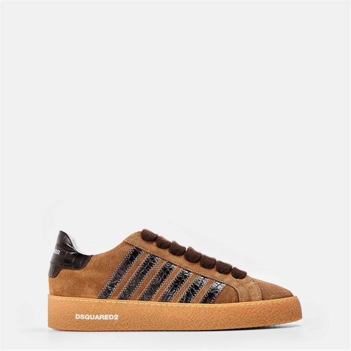 Dsquared2 Men's Black Low-Top Trainers in Size 11, Sports Direct