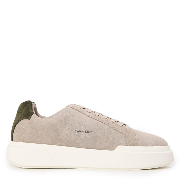 Calvin Klein Men's Beige Chunky Cup Low-Top Trainers in Size 11, Sports Direct