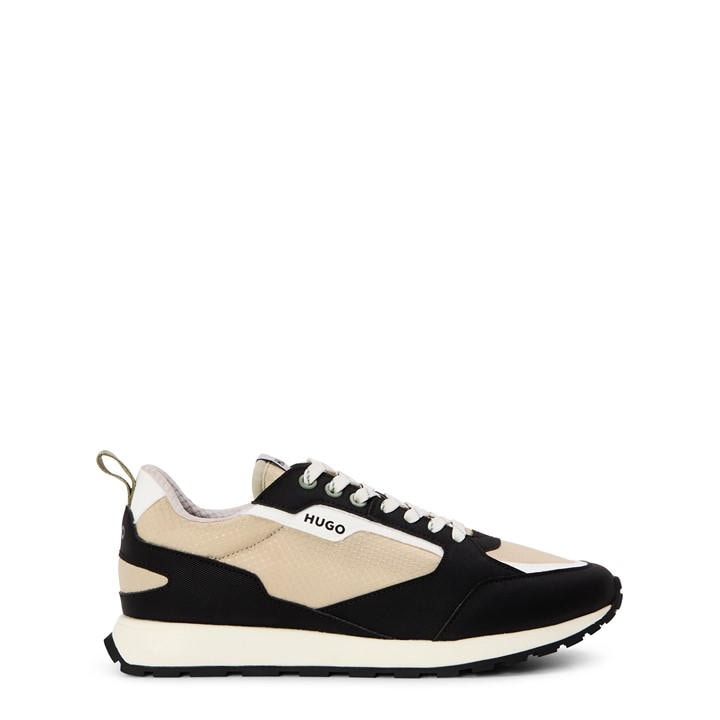 Hugo Men's Beige Icelin Runn Puny Low-Top Trainers in Size 7, Sports Direct