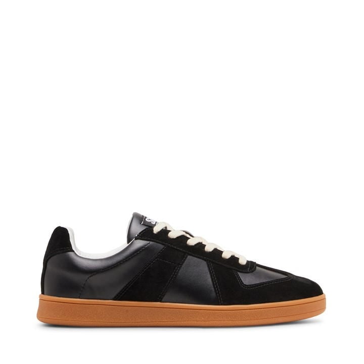 Steve Madden Men's Black Waltor Court Low-Top Trainers in Size 7, Sports Direct