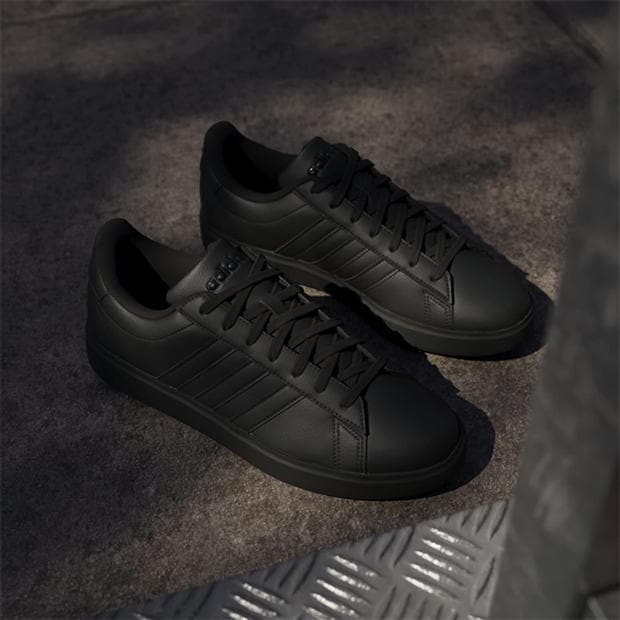 Black/Black - adidas - adidas Grand Court 2.0