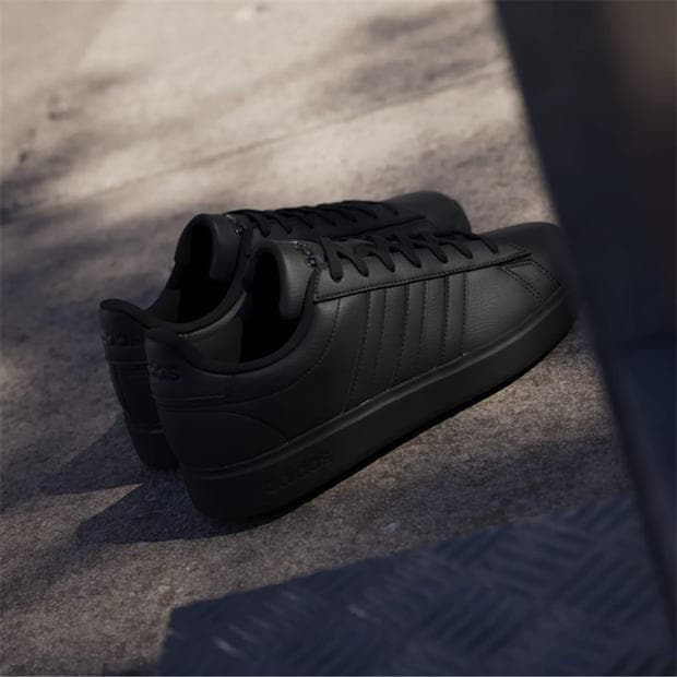 Black/Black - adidas - adidas Grand Court 2.0