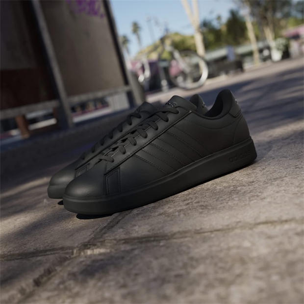 Black/Black - adidas - adidas Grand Court 2.0