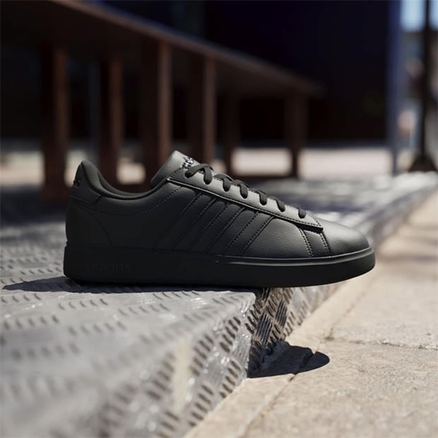 Black/Black - adidas - adidas Grand Court 2.0