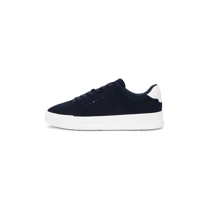 Tommy Hilfiger Men's Blue Core Suede Court Trainers in Size 11, Sports Direct