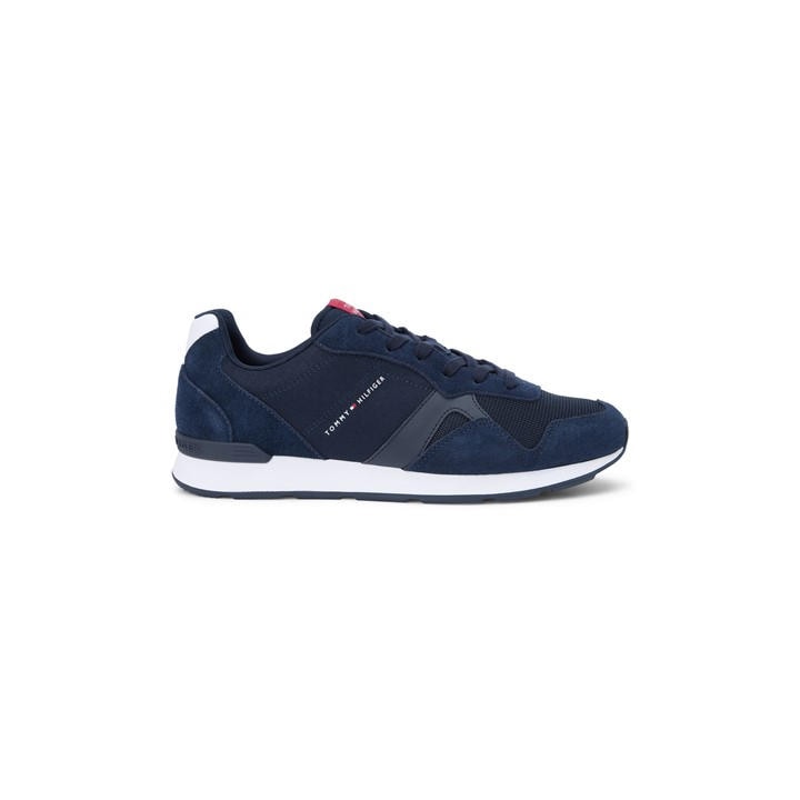 Tommy Hilfiger Men's Blue Low-Top Trainers in Size 11, Sports Direct