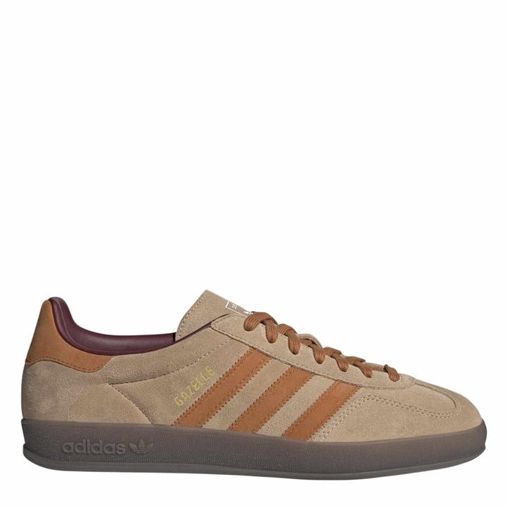 Adidas Originals Men's Beige Adidas Gazelle Indoo in Size 7, Sports Direct