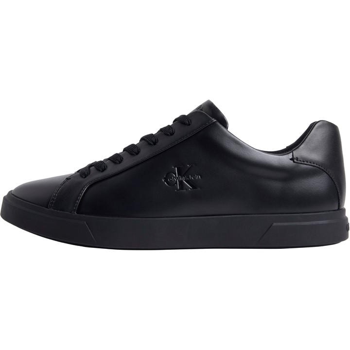 Calvin Klein Men's Black Low-Top Trainers in Size 7, Sports Direct