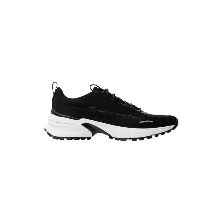 Calvin Klein Men's Black Low-Top Trainers in Size 7, Sports Direct