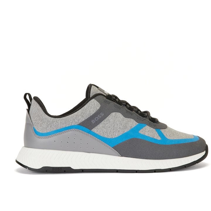 Boss Men's Blue Titanium Lyme Low Trainers in Size 6, Sports Direct