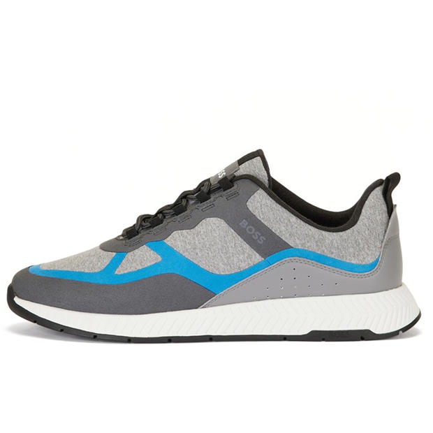 Отворено синьо - Boss - Men's Titanium Lyme Low Trainers