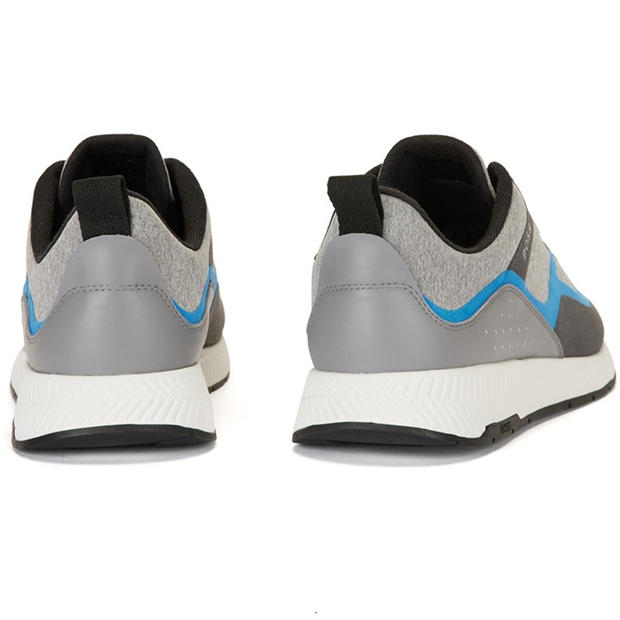 Отворено синьо - Boss - Men's Titanium Lyme Low Trainers