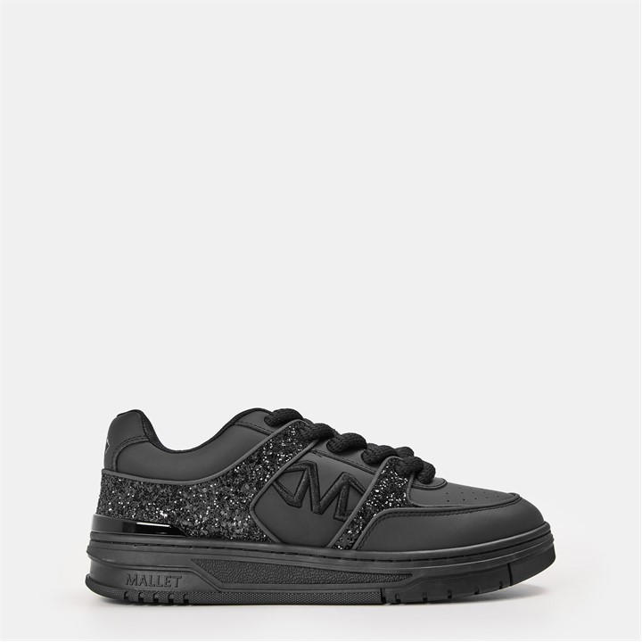 Mallet Men's Black Clayton Low-Top Trainers in Size 11, Sports Direct