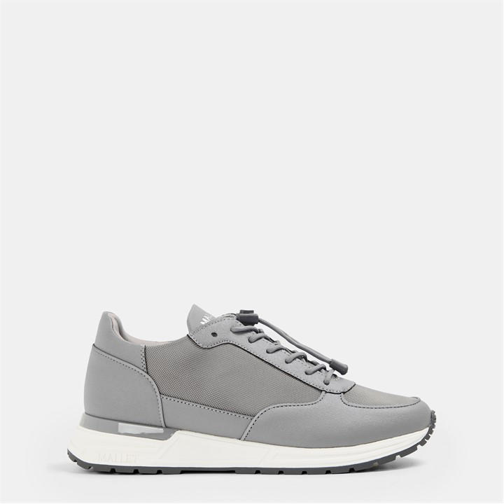 Mallet Men's Grey Popham Lite Low-Top Trainers in Size 6, Sports Direct