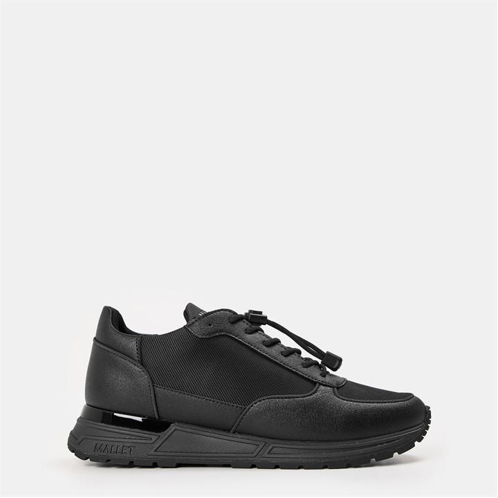 Mallet Men's Black Popham Lite Low-Top Trainers in Size 7, Sports Direct
