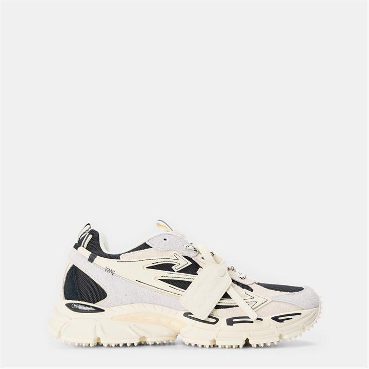 Off White Men's White Off Brb Suede Runners in Size 11, Sports Direct