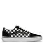 ChrBrd Blk/T WH - Vans - Checkerboard Ward Mens Shoes