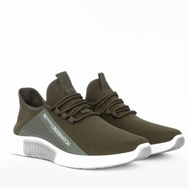 Crosshatch Men's Green Nimbus Trainers in Size 11, Sports Direct