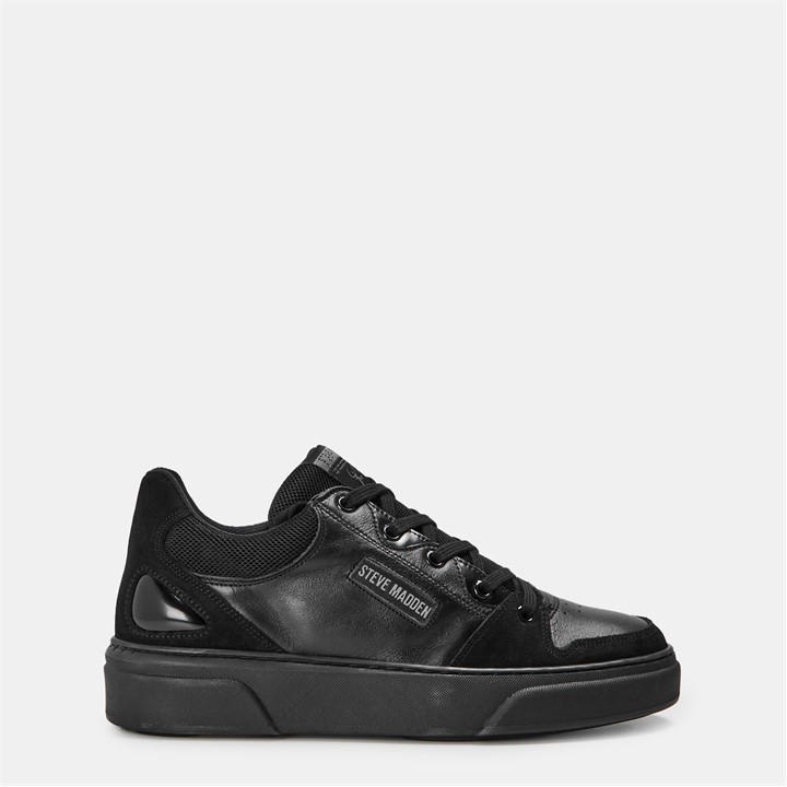 Steve Madden Men's Black Kingpin Low-Top Trainers in Size 7, Sports Direct