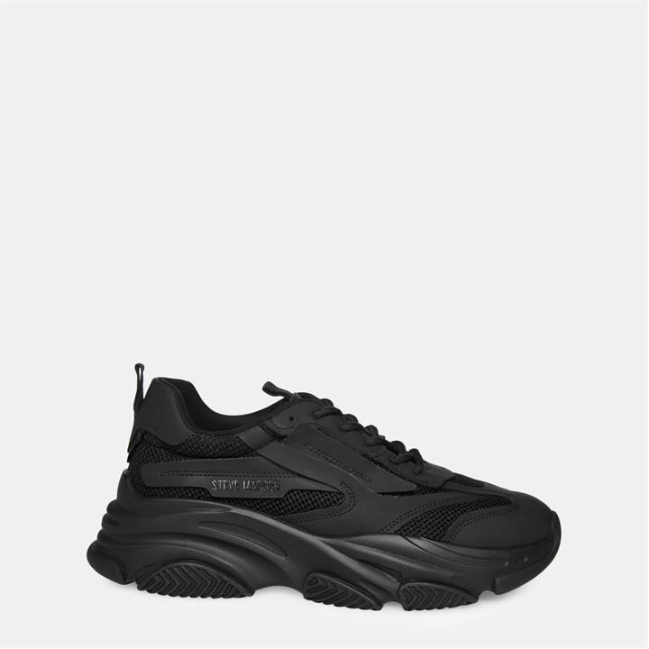 Steve Madden Men's Black Possess Trainers in Size 6, Sports Direct
