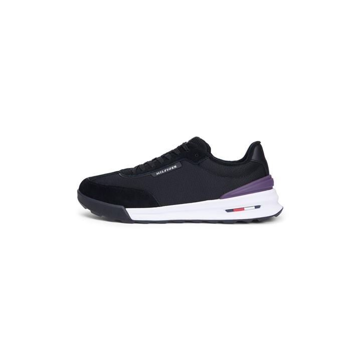 Tommy Hilfiger Men's Black Retro Runners in Size 8, Sports Direct