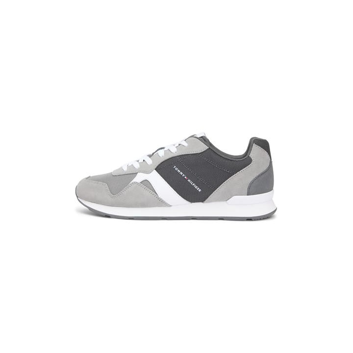 Tommy Hilfiger Men's Grey Runner Icon Mix Runners in Size 10, Sports Direct