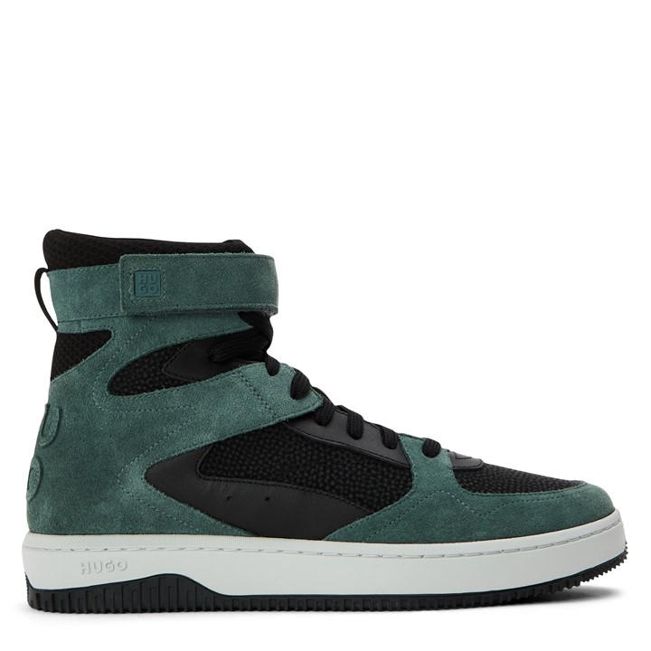 Hugo Men's Black Kilian Hito Ltmx Low-Top Trainers in Size 9, Sports Direct