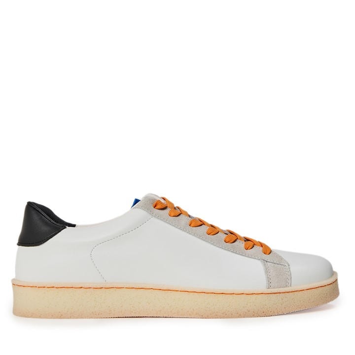 Loyalti Men's White Castro Low-Top Trainers in Size 11, Sports Direct