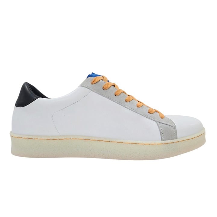 Loyalti Men's White Castro Low-Top Trainers in Size 11, Sports Direct