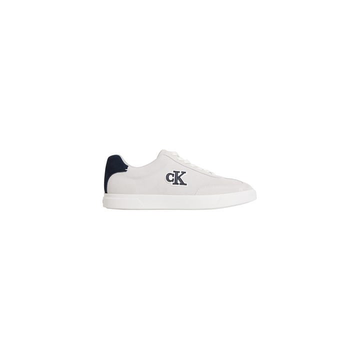 Calvin Klein Men's White Low-Top Trainers in Size 11, Sports Direct