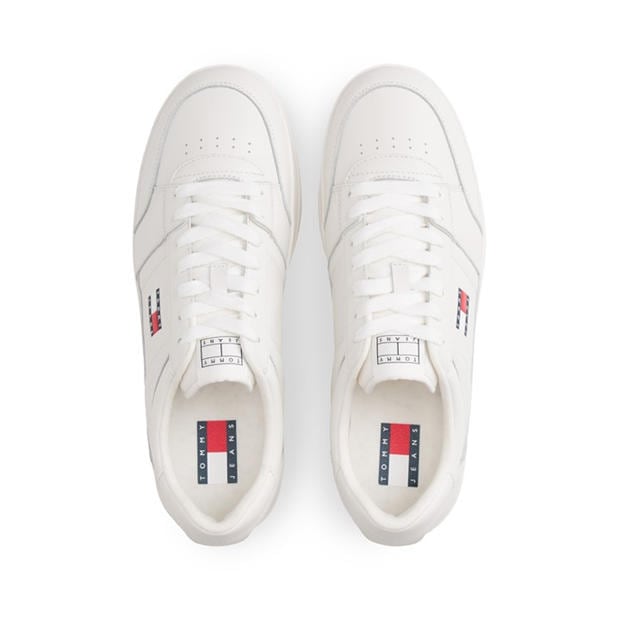 Ecru - Tommy Jeans - Men's Low-Top Trainers
