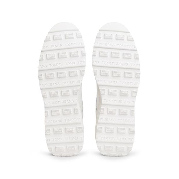 Ecru - Tommy Jeans - Men's Low-Top Trainers