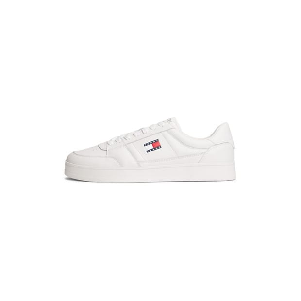 Ecru - Tommy Jeans - Men's Low-Top Trainers