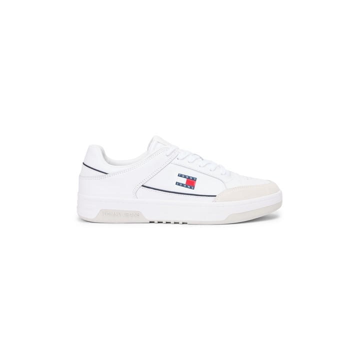 Tommy Jeans Men's White Low-Top Trainers in Size 9, Sports Direct