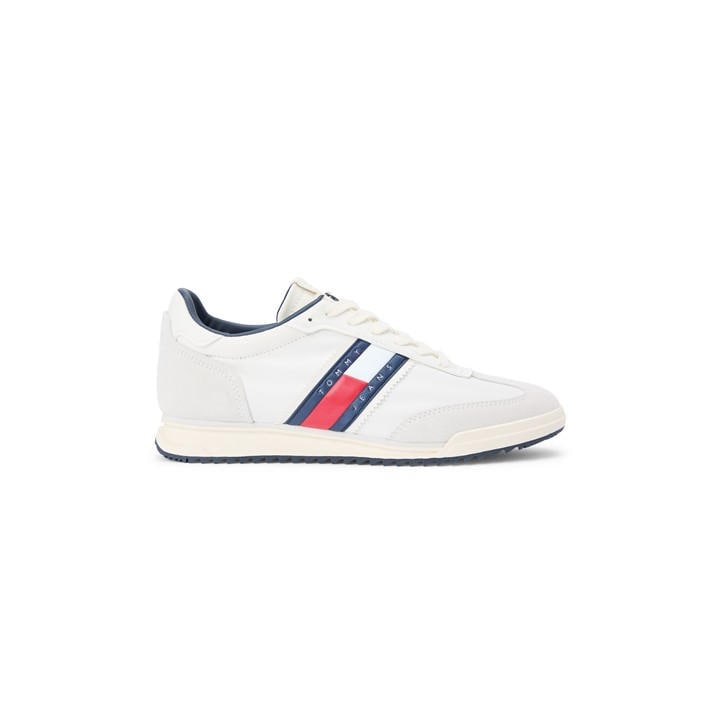 Tommy Jeans Men's White Low-Top Trainers in Size 9, Sports Direct
