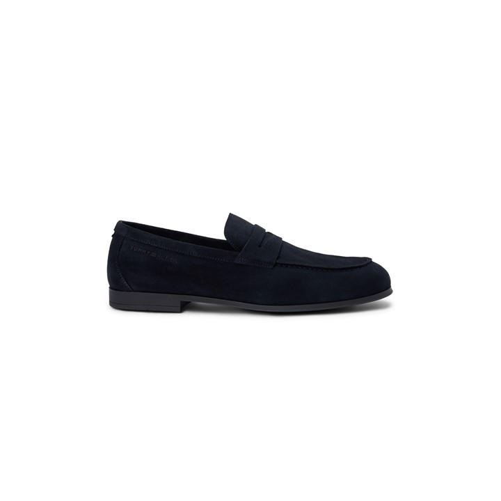 Tommy Hilfiger Men's Blue Low-Top Trainers in Size 9, Sports Direct