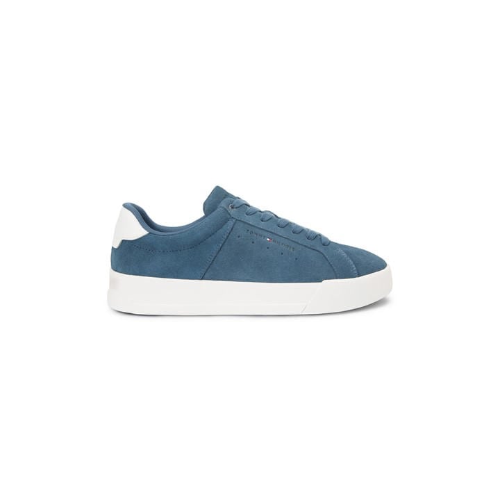 Tommy Hilfiger Men's Blue Low-Top Trainers in Size 8, Sports Direct