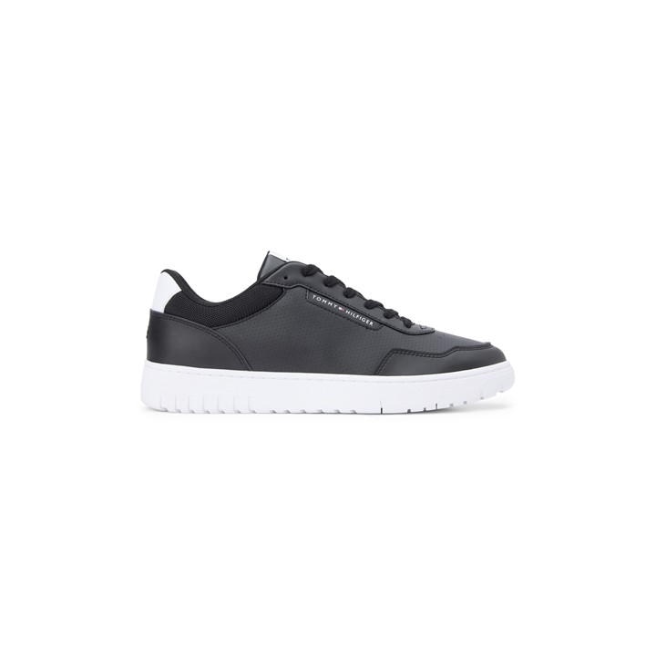 Tommy Hilfiger Men's Black Low-Top Trainers in Size 8, Sports Direct