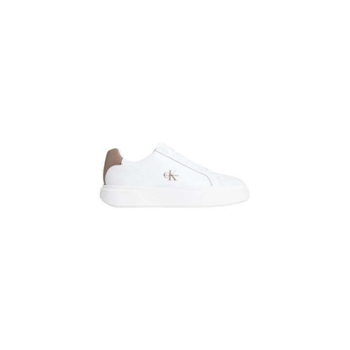 Calvin Klein Men's White Low-Top Trainers in Size 7, Sports Direct
