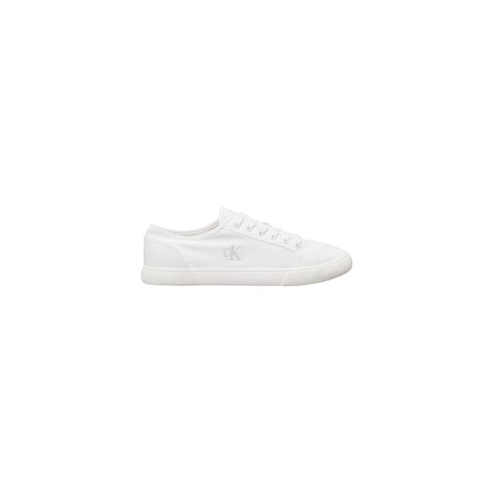 Calvin Klein Men's White Low-Top Trainers in Size 7, Sports Direct