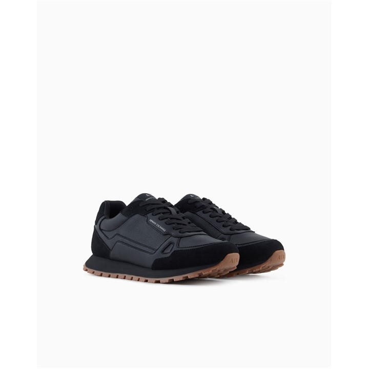 Armani Exchange Men's Black Runners in Size 7, Sports Direct