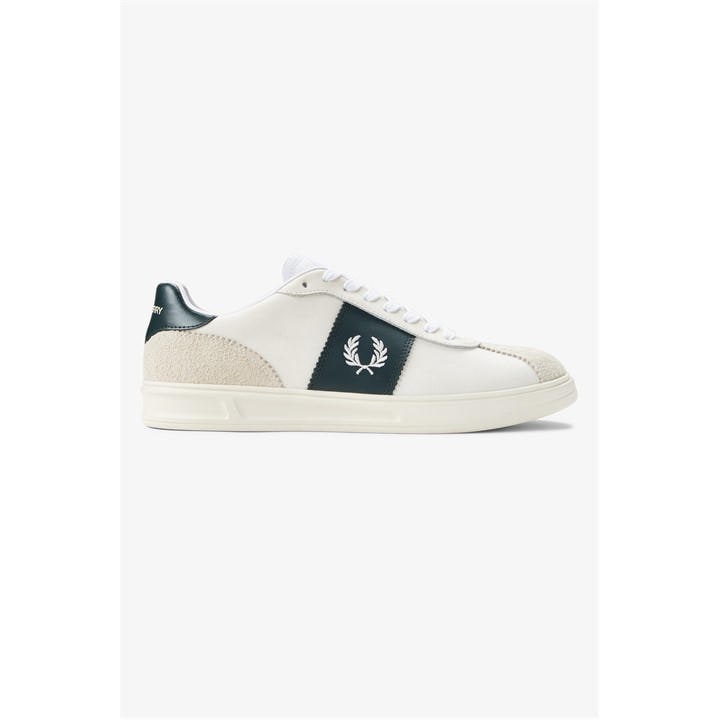 Fred Perry Men's White Low-Top Trainers in Size 9, Sports Direct