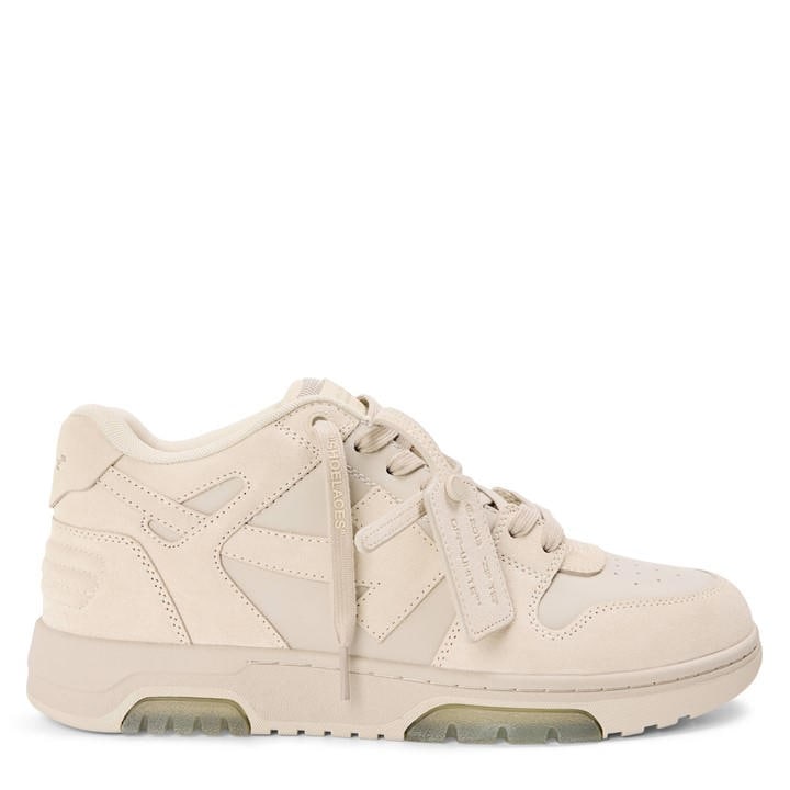 Off White Men's Beige Out Office Low-Top Trainers in Size 7, Sports Direct