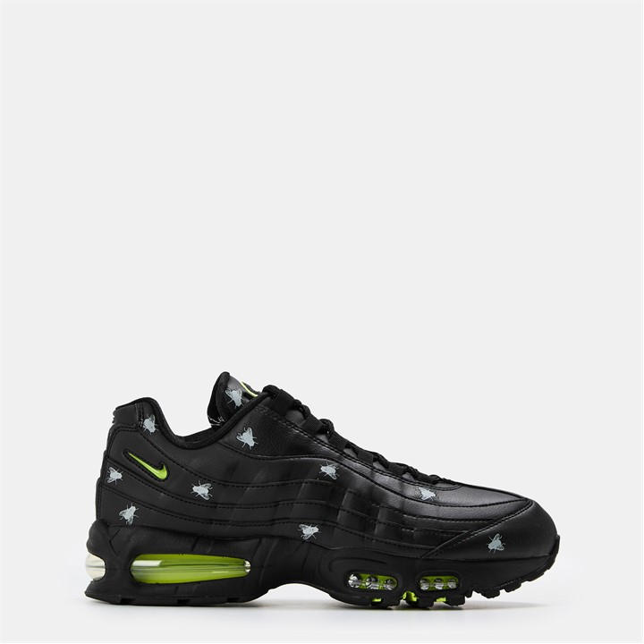 Nike Men's Black Air Max 95 Premium Low-Top Trainers in Size 9, Sports Direct