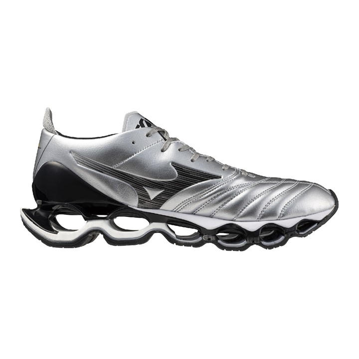 Mizuno Men's Silver Wave Prophecy in Size 8.5, Sports Direct