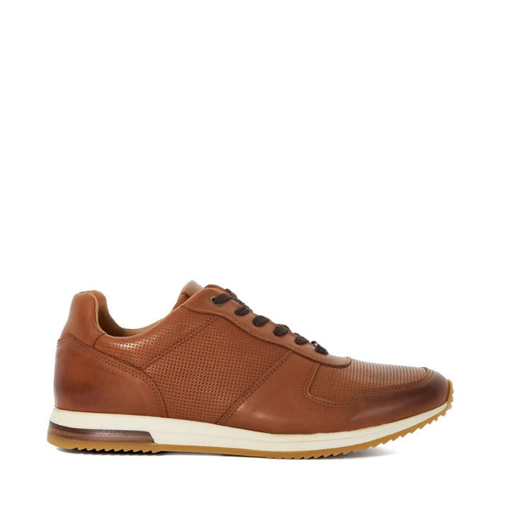 Dune London Men's Brown Trilogy Runner Low-Top Trainers in Size 12, Sports Direct