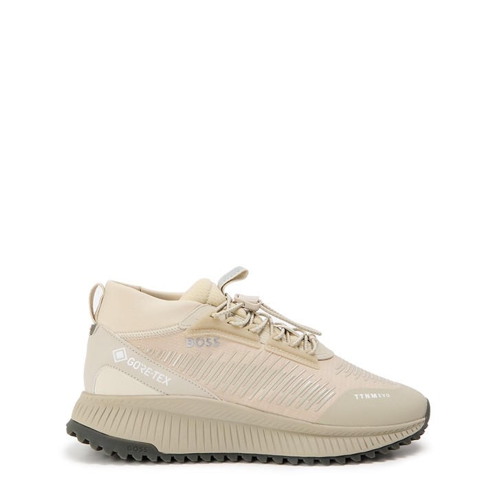 Boss Men's Beige Evo Runners Low-Top Trainers in Size 9, Sports Direct