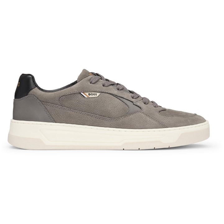 Boss Men's Grey Low-Top Trainers in Size 7, Sports Direct