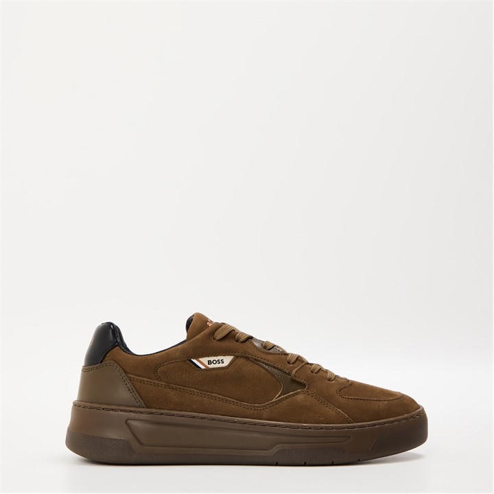 Boss Men's Green Low-Top Trainers in Size 7, Sports Direct